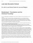 Research paper thumbnail of Marc DeGirolami's Review of “Conciliarism and the American Founding” (Law and Religion Forum)