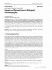 Research paper thumbnail of Issues and Perspectives in Bilingual Phraseography