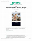 Research paper thumbnail of David G. Roskies, “Review: Avraham Novershtern,  Kan gar ha’am hayehudi: sifrut yidish be’artsot habrit (Here Dwells the Jewish People: A Century of American Yiddish Literature). In geveb (August 2015)