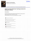 Research paper thumbnail of Exploring Studio Materials: Teaching Creative Art Making to Children (book review by Stacey Salazar)