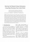 Research paper thumbnail of Real-time soft material volume deformation using shape retaining chain linked model