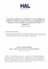 Research paper thumbnail of A proposito della guerra di Paolo IV contro il Regno di Napoli: le relazioni di papa Carafa con la Repubblica di Venezia e la sua condotta nei confronti di Carlo V e Filippo II