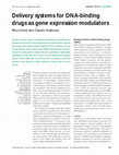 Research paper thumbnail of Delivery systems for DNA-binding drugs as gene expression modulators