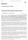 Research paper thumbnail of Ao Supremo Tribunal Federal, neste 8 de março