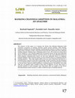 Research paper thumbnail of Banking channels adoption in Malaysia: An analysis