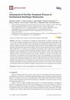 Research paper thumbnail of Assessment of On-Site Treatment Process of Institutional Building’s Wastewater