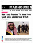 Research paper thumbnail of New Study Provides Yet More Proof Saudi State Sponsorship of ISIS