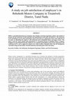 Research paper thumbnail of A study on job satisfaction of employee‟s in Rehoboth Motors Company in Tirunelveli District, Tamil Nadu