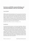 Research paper thumbnail of Feminism and BDSM: empirical findings and theoretical debates in the US, UK and Italy