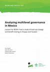 Research paper thumbnail of Analyzing multilevel governance in Mexico: Lessons for REDD+ from a study of land-use change and benefit sharing in Chiapas and Yucatán