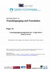 Research paper thumbnail of WP 33. Baynhan, M., Callaghan, J., Hanusova, J., Moore, E. & Simpson, J.(2018). Translanguaging immigration law: A legal advice drop-in service