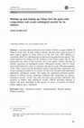 Research paper thumbnail of Shaking up and making up China: how the party-state compromises and creates ontological security for its subjects