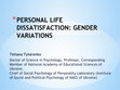 Research paper thumbnail of PERSONAL LIFE DISSATISFACTION Tytarenko.pptx