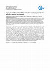 Research paper thumbnail of Aggregate Stability and Erodibility of Purple Soil on Sloping Farmland as affected by different Soil Thickness