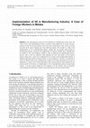 Research paper thumbnail of Implementation of 5S in Manufacturing Industry: A Case of Foreign Workers in Melaka