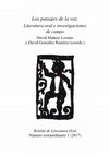 Research paper thumbnail of Los paisajes de la voz. Literatura oral e investigaciones de campo, D. Mañero Lozano y D. González Ramírez (coords.)