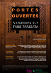 Research paper thumbnail of PORTES OUVERTES. Variations sur l’ARS TARSIATA