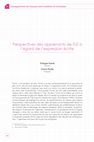 Research paper thumbnail of Perspectives des apprenants de FLE à l’égard de l’expression écrite