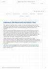 Research paper thumbnail of (2014) Op-Ed Article: Indonesia and the World I See. Edition October 2014. Copyright by World Youth Alliance