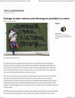 Research paper thumbnail of Outrage at state violence puts Nicaragua's president on notice