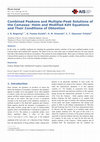 Research paper thumbnail of Combined Peakons and Multiple-Peak Solutions of the Camassa-Holm and Modified KdV Equations and Their Conditions of Obtention