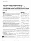 Research paper thumbnail of Effect of hyperglycemia on outcomes in acute exacerbation of COPD (AECOPD).