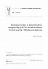 Research paper thumbnail of L’enseignement de la documentation iconographique de l’Ancien et du Moyen Empire quant à l’utilisation du traîneau