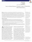 Research paper thumbnail of Feeney, M., Carson, L., & Dickinson, H. (2019) Power in Editorial Positions: A Feminist Critique of Public Administration