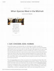 Research paper thumbnail of Rafael Neis, “When Species Meet in the Mishnah”