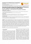 Research paper thumbnail of Simulated Sunlight Induced the Degradation of Rhodamine B Over Graphene Oxide-Based Ag 3 PO 4 @AgCl