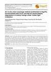 Research paper thumbnail of An in-situ anion exchange method synthesized of Ag 3 PO 4 functionalized with Fe 3 O 4 and AgI for photocatalytic degradation of methyl orange under visible light irradiation