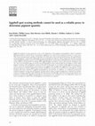 Research paper thumbnail of Eggshell spot scoring methods cannot be used as a reliable proxy to determine pigment quantity