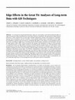 Research paper thumbnail of Edge Effects in the Great Tit: Analyses of Long-term Data with GIS Techniques Conservation Biology Volume **, No