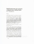 Research paper thumbnail of Salud materna que genera ciudadanías y desarrollo