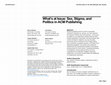 Research paper thumbnail of What's at Issue: Sex, Stigma, and Politics in ACM Publishing