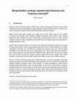 Research paper thumbnail of Mengembalikan Lembaga Legislatif pada Kedudukan dan Fungsinya yang Sejati