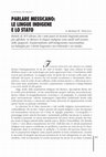 Research paper thumbnail of Parlare messicano: le lingue indigene e lo stato [2017]