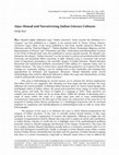 Research paper thumbnail of Aijaz Ahmad and Narrativizing Indian Literary Cultures