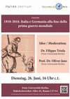 Research paper thumbnail of 1918-2018. Italia e Germania alla ﬁne della prima guerra mondiale