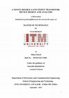 Research paper thumbnail of A Novel Double Gate FinFET Transistor: Device Design and Analysis