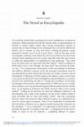 Research paper thumbnail of 'The Novel as Encyclopedia'