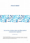 Research paper thumbnail of An overview of Italian online and offline political communication regulation