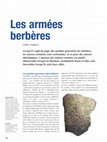 Research paper thumbnail of Les armées berbères In: Les berbères sous l'empire romain