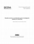 Research paper thumbnail of Estudios sonoros: una alternativa para la investigación artística en Costa Rica