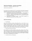 Research paper thumbnail of Main Fiscal Institution – experience from Bosnia