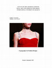 Research paper thumbnail of Typography In Fashion Design