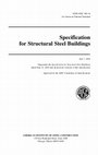 Research paper thumbnail of Specification for Structural Steel Buildings 2016