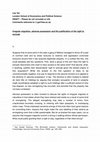 Research paper thumbnail of Irregular migration, adverse possession and the justification of the right to exclude