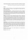 Research paper thumbnail of Artisan Entrepreneurship: A Systematic Literature Review and Research Agenda