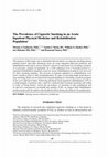 Research paper thumbnail of The prevalence of cigarette smoking in an acute inpatient physical medicine and rehabilitation population